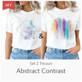 Комплект 2 Тениски Abstract Contrast