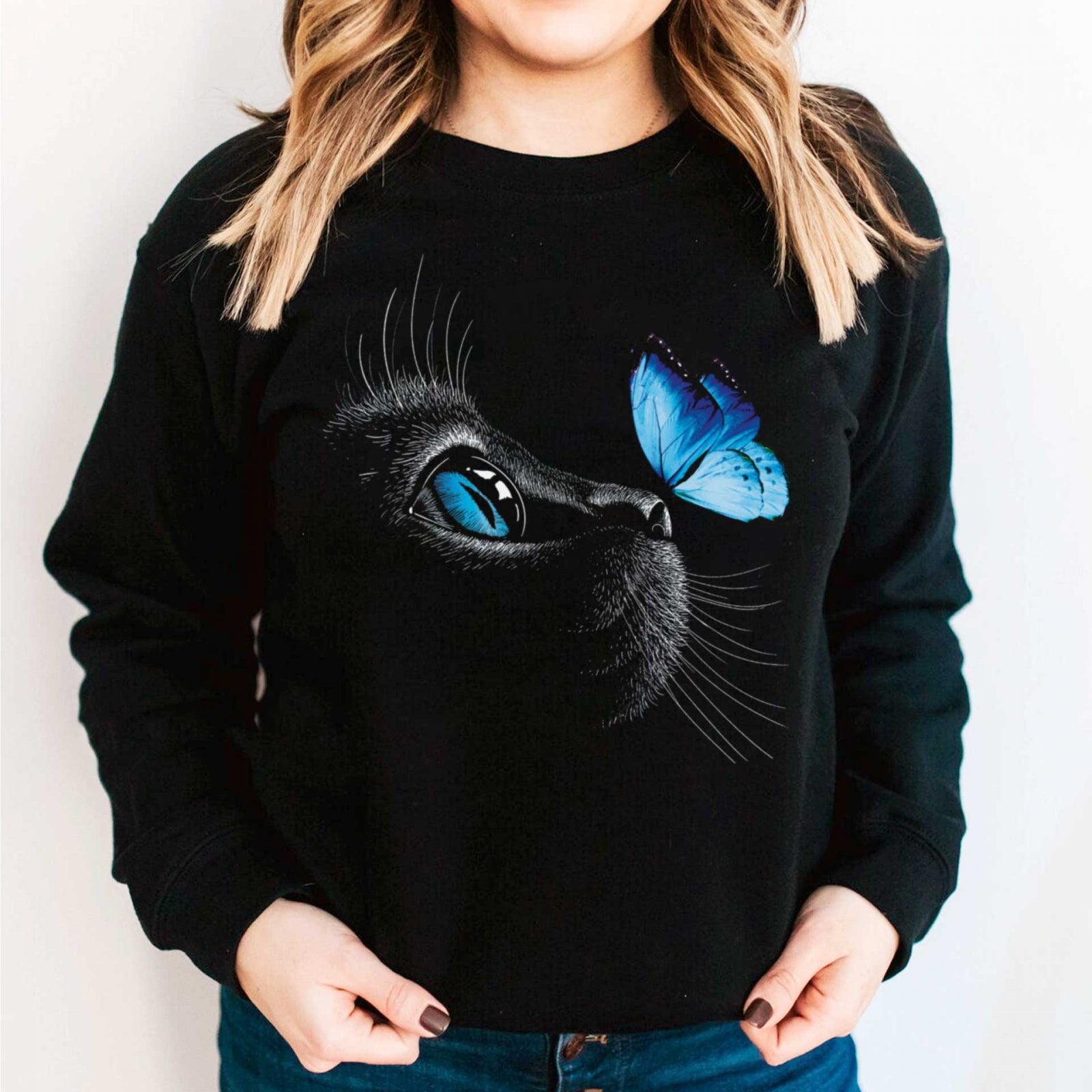 Hanorac Fără Glugă Blue Gaze