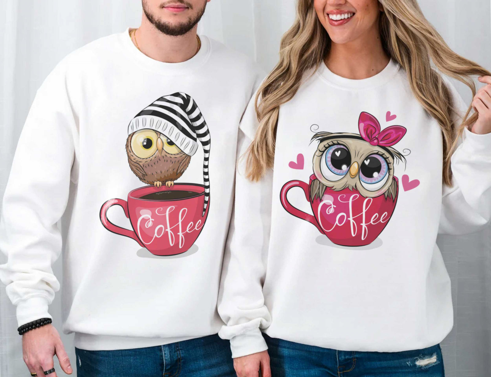 Блузи Двойка Coffee Owls