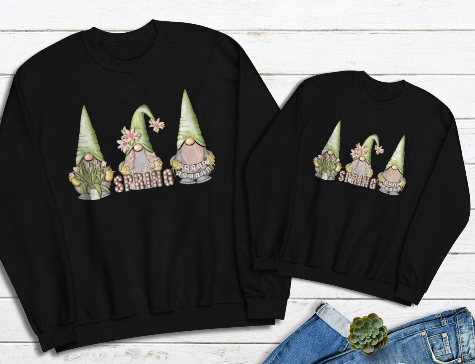 Блузи Мама и дете Spring Gnomes