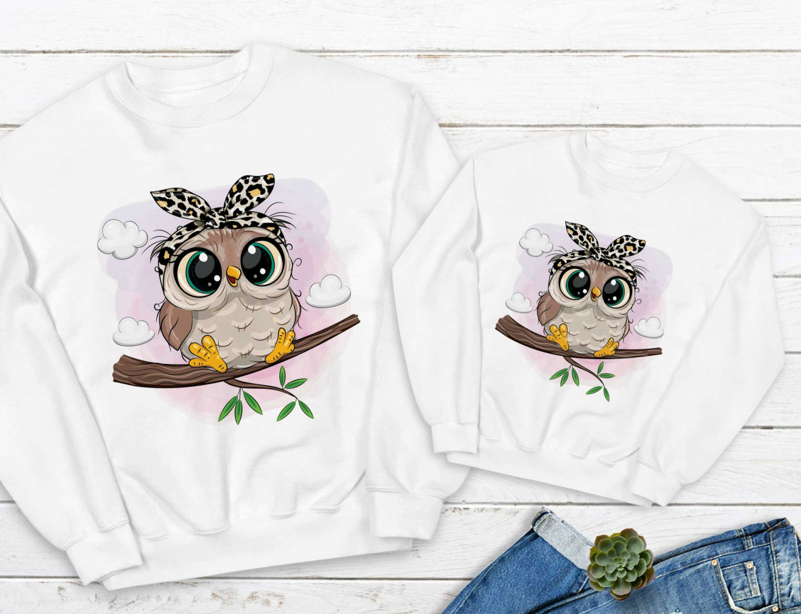 Блузи Мама и дете Tree Owls