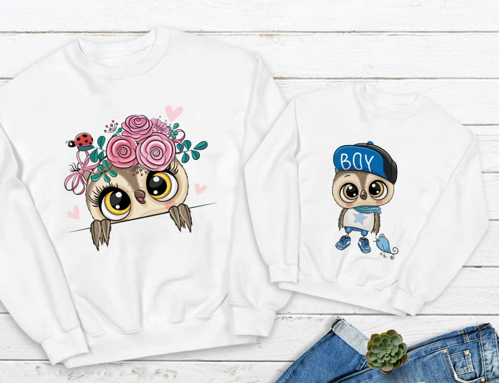 Блузи Мама и дете Blue Owls