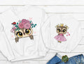 Блузи Мама и дете Pink Owls
