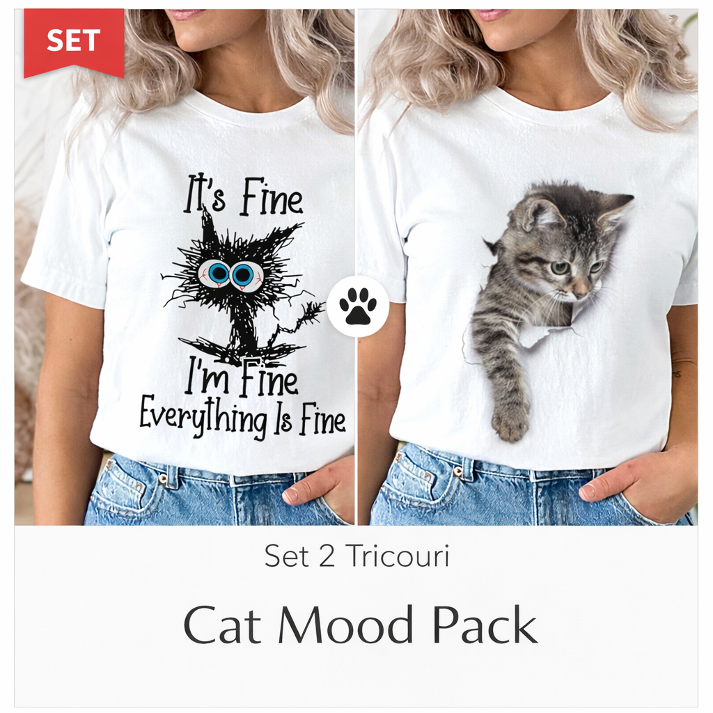 Комплект 2 Тениски Cat Mood Pack