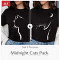 Комплект 2 Тениски Midnight Cats Pack