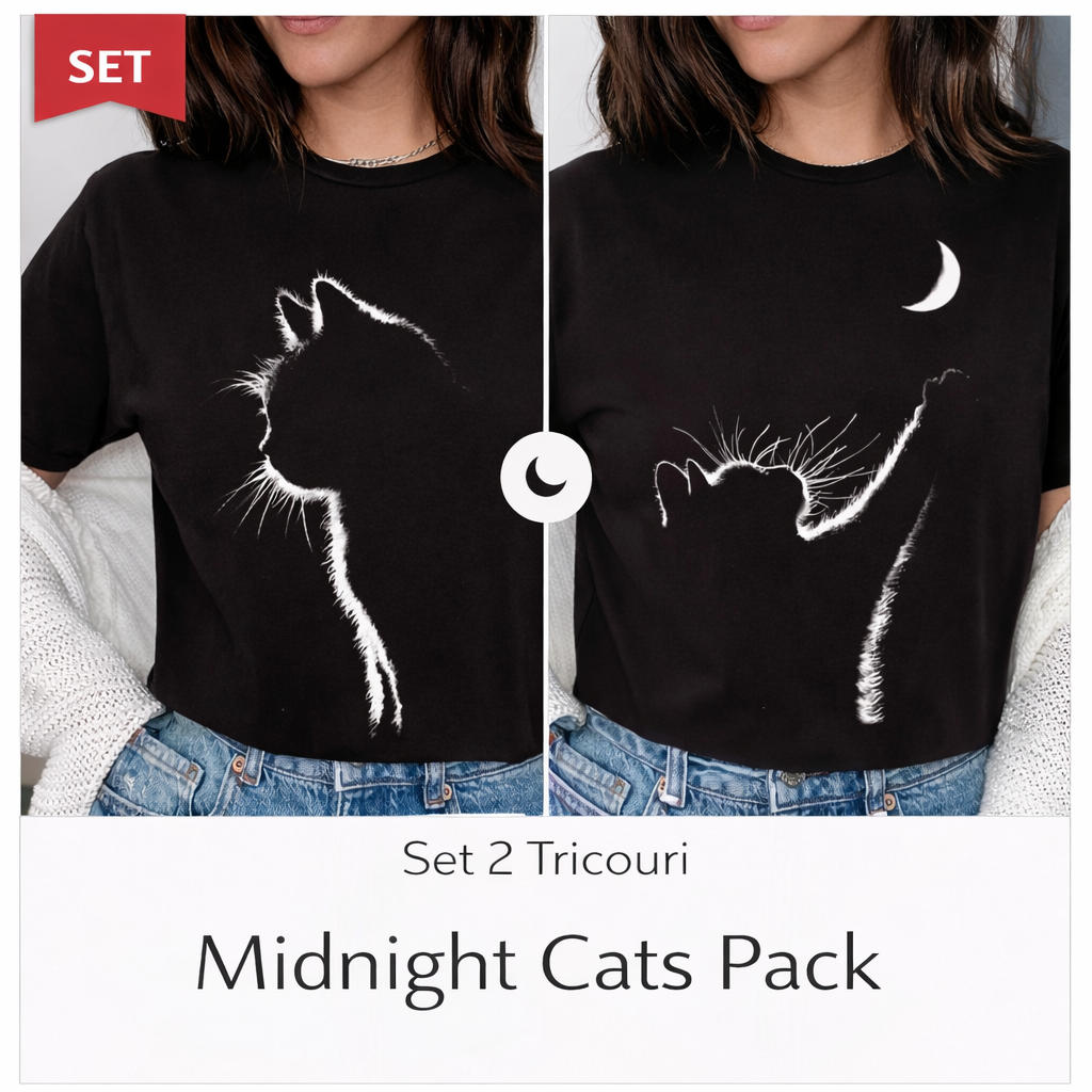 Комплект 2 Тениски Midnight Cats Pack