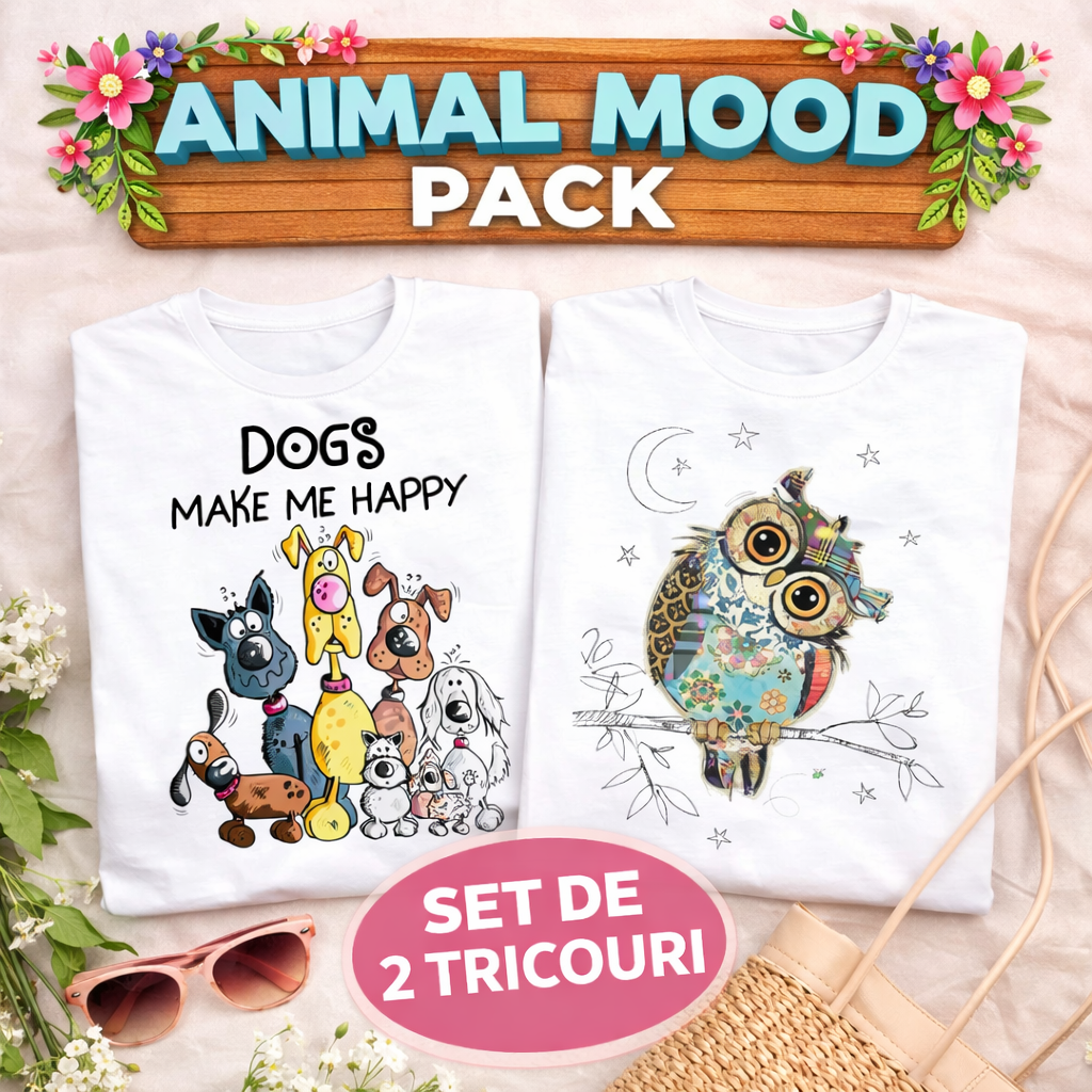 Комплект 2 Тениски Animal Mood Pack