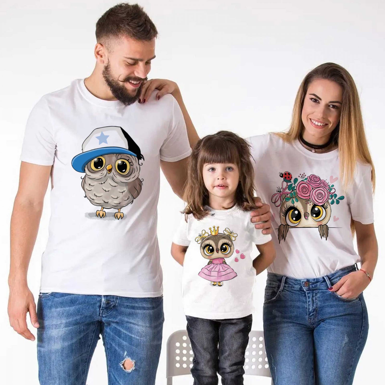 Комплект Семейство Pink Owls