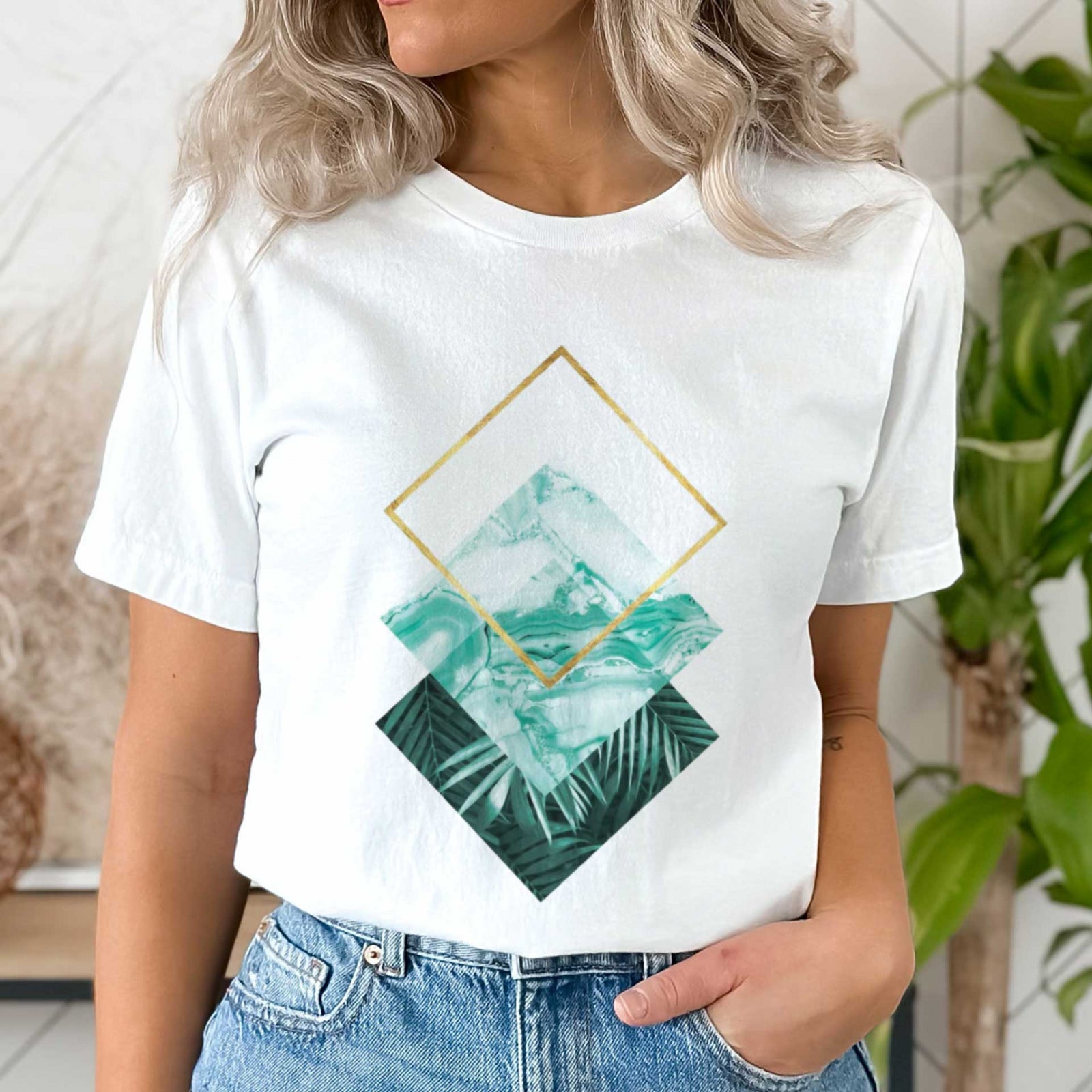 Тениска Aqua Shapes