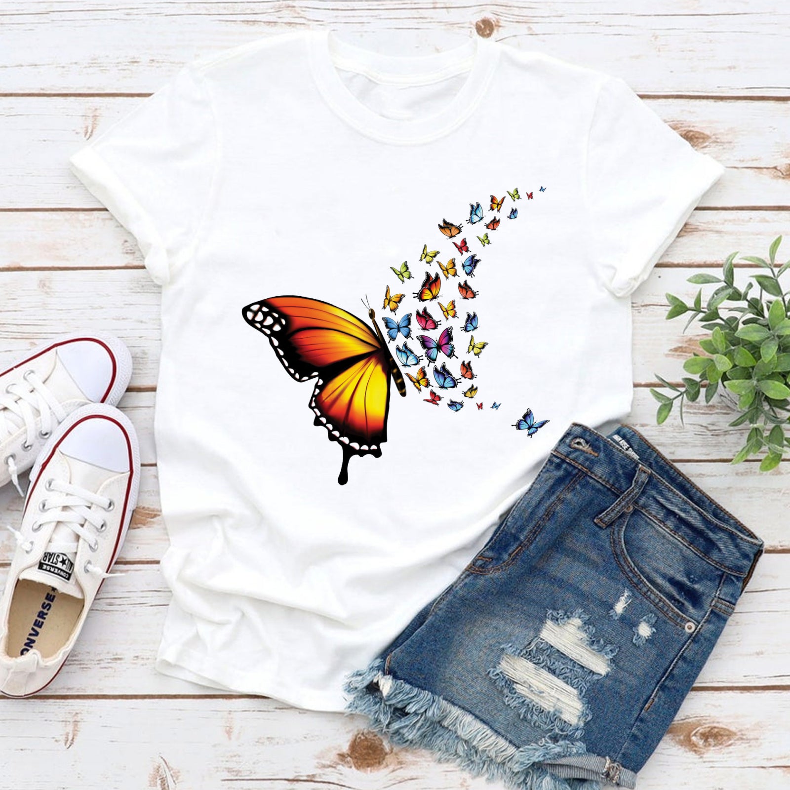 Тениска Butterfly Swarm
