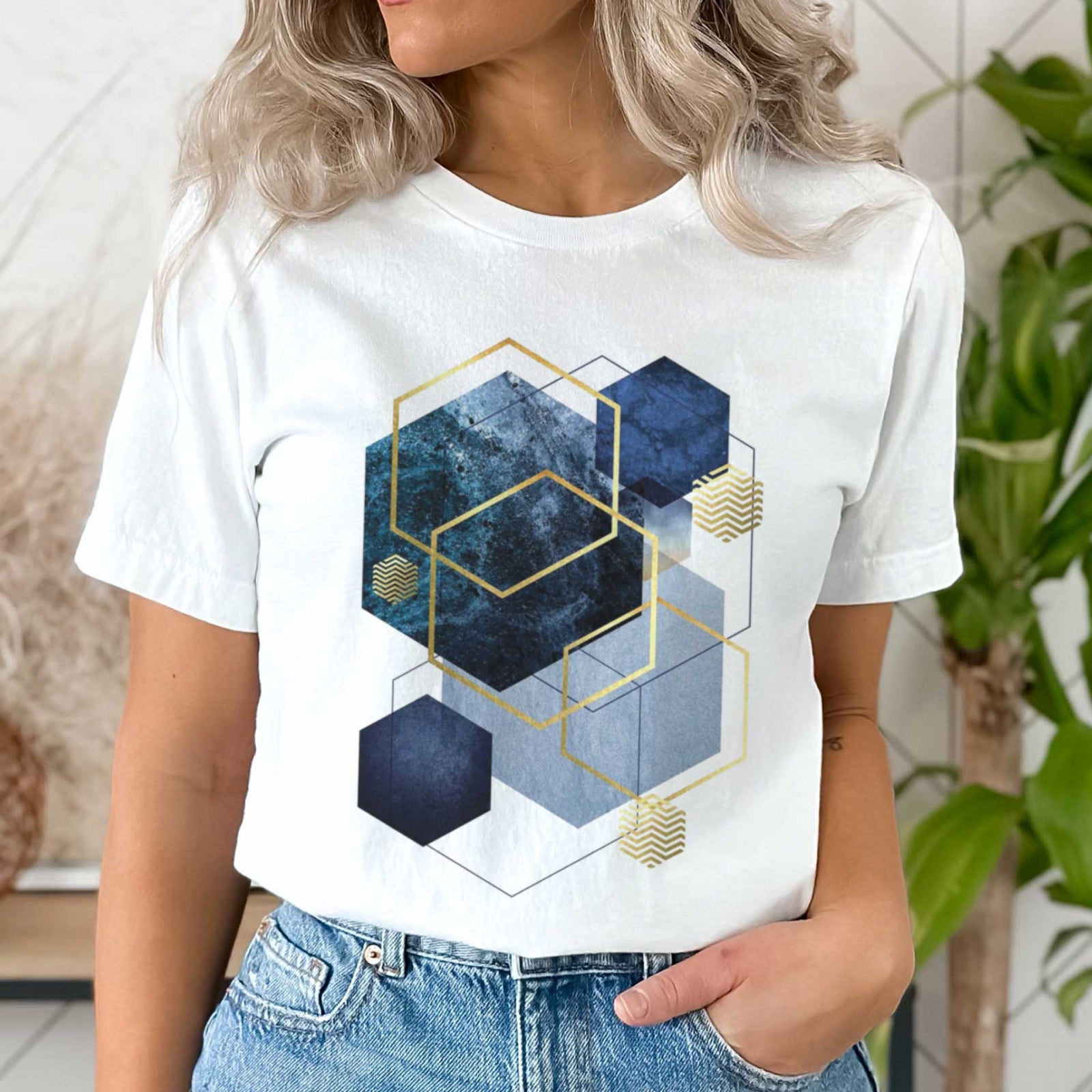 Тениска Blue Shapes