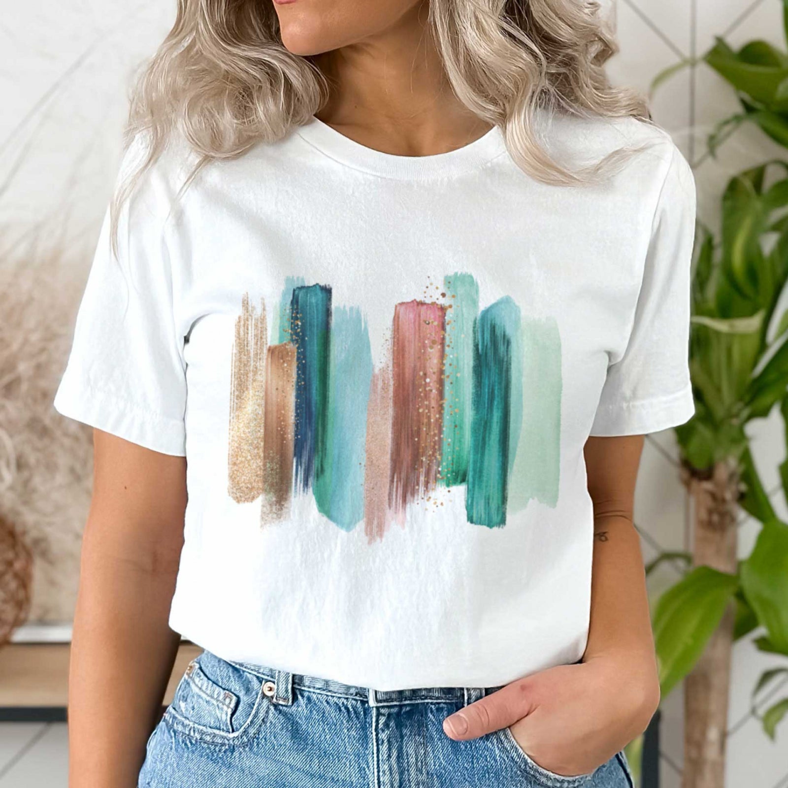 Тениска Bronze Strokes