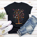 Тениска черна Butterflies Tree