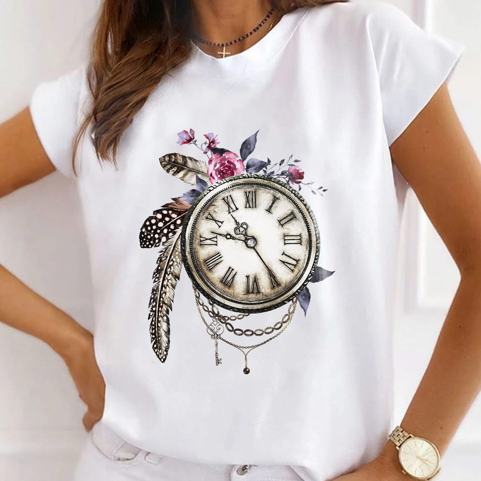 Тениска Vintage Clock