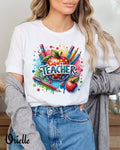 Тениска Relaxed Fit Colorful Teacher