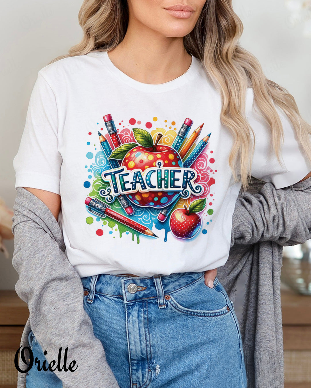 Тениска Relaxed Fit Colorful Teacher