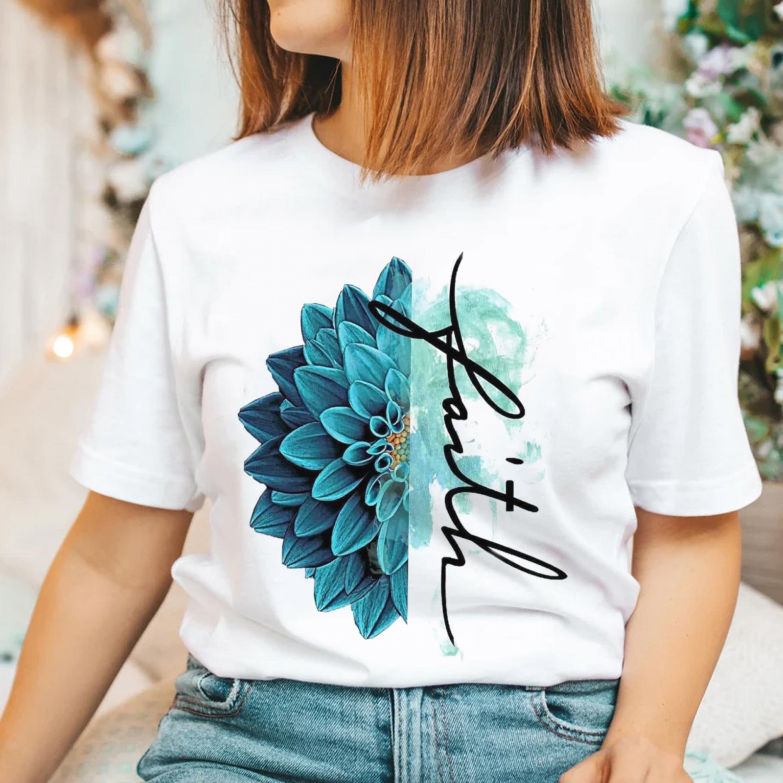 Тениска Faith Flower