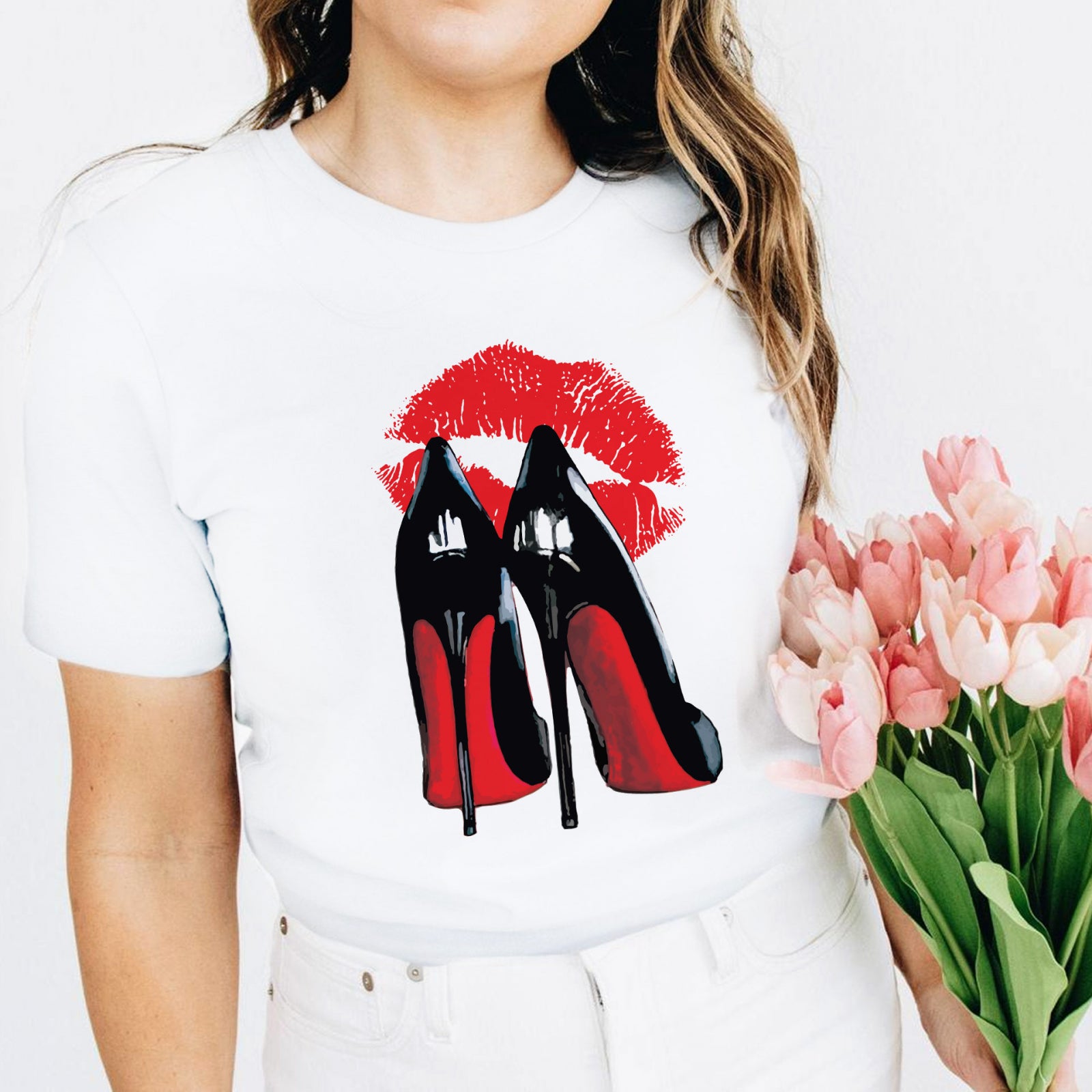 Тениска Lipstick Shoes