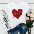Тениска Red Rose Heart