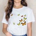 Тениска Orange Butterflies