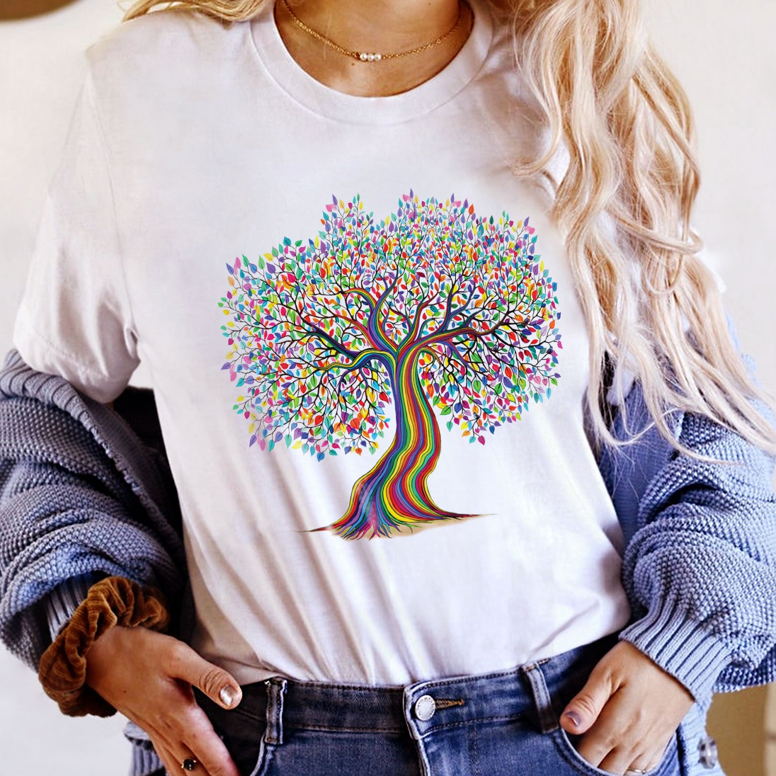 Тениска Rainbow Life Tree