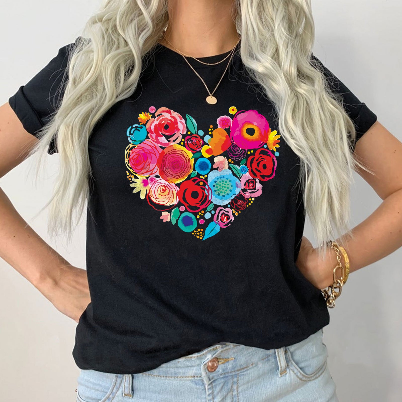 Тениска черна Exotic Heart