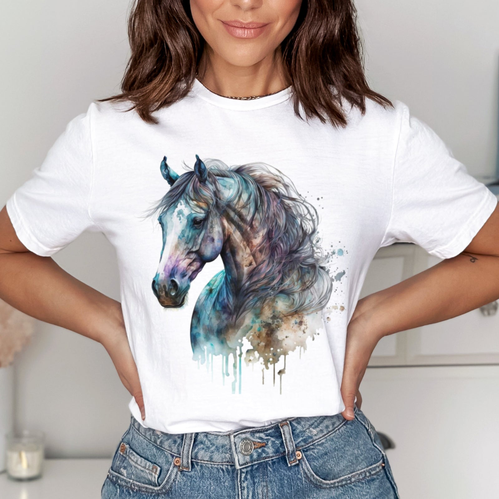 Тениска Majestic Horse