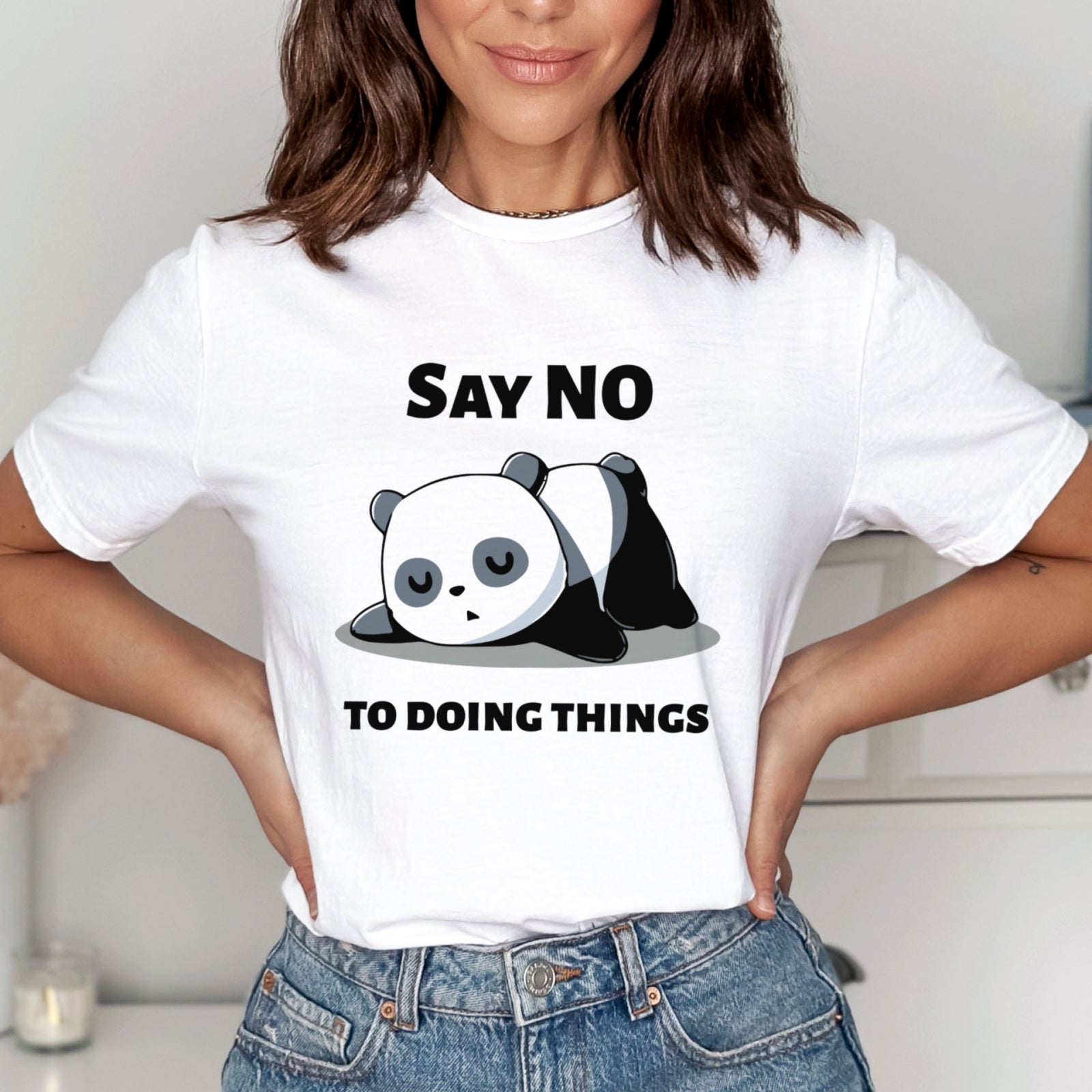 Тениска Lazy Panda