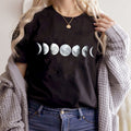 Тениска черна Moon Phases