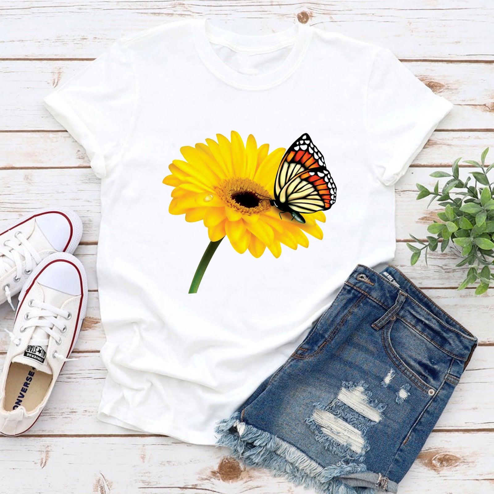 Тениска Yellow Flower