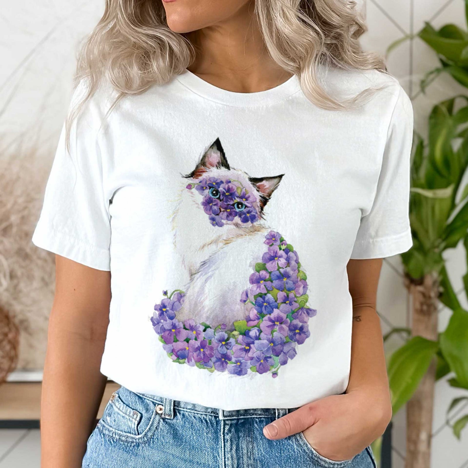 Тениска Purple Cat