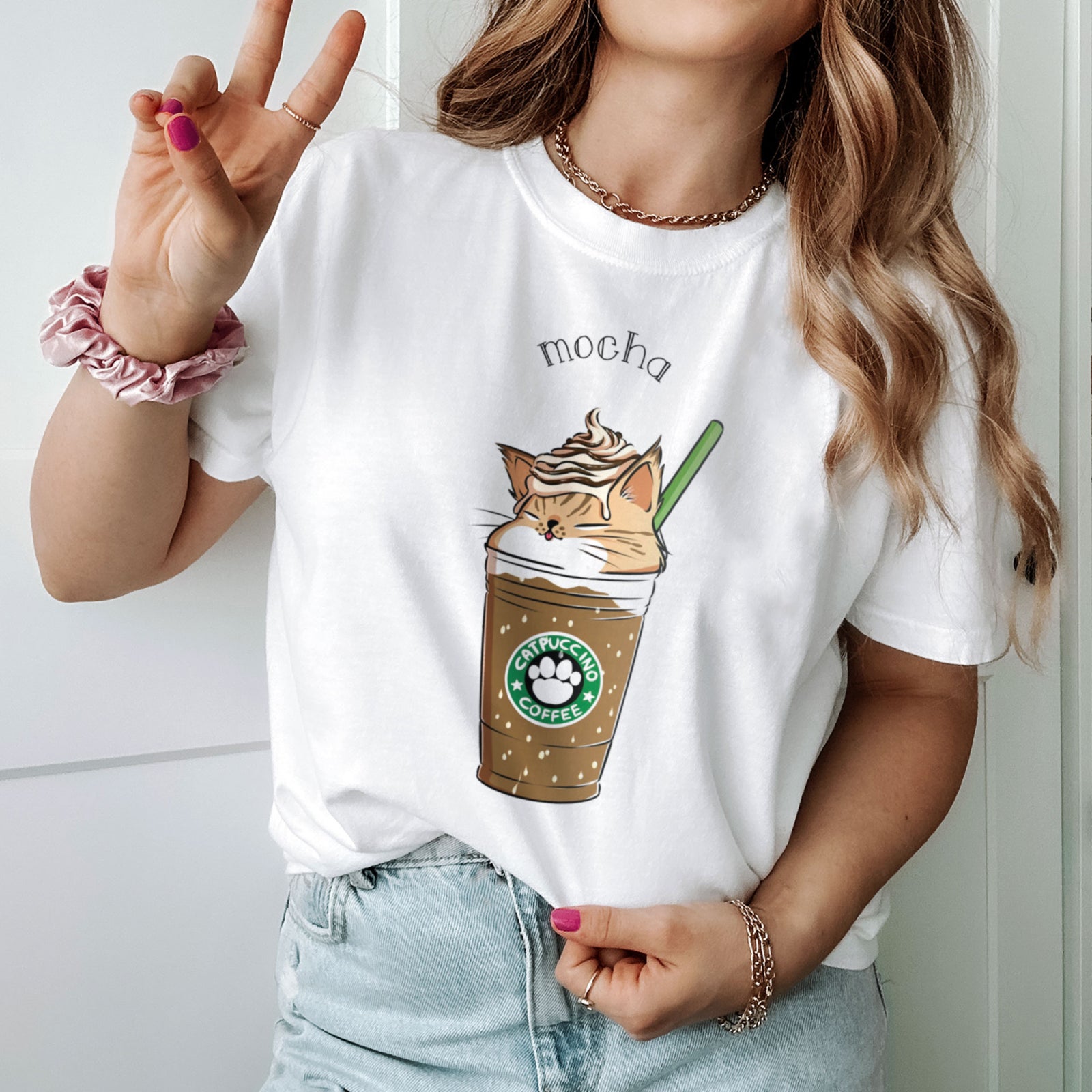 Тениска Mocha Catpuccino