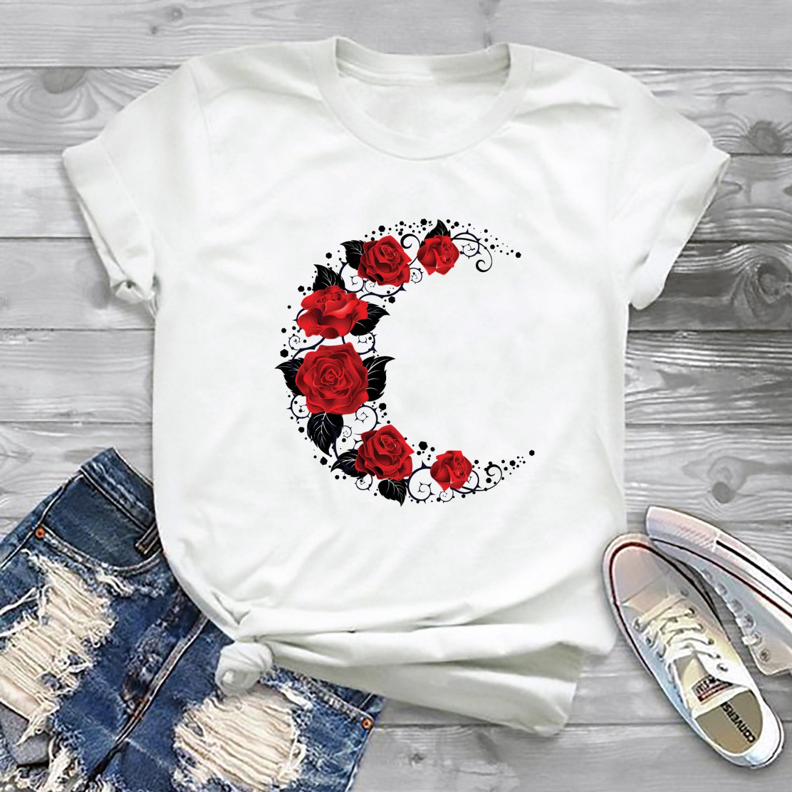 Тениска Rose Moon