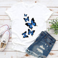 Тениска Black and Blue Butterflies