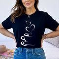 Тениска черна Coffee Shape