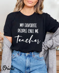 Тениска черна Relaxed Fit Favorite People