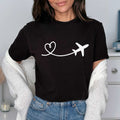 Тениска черна Love Flying