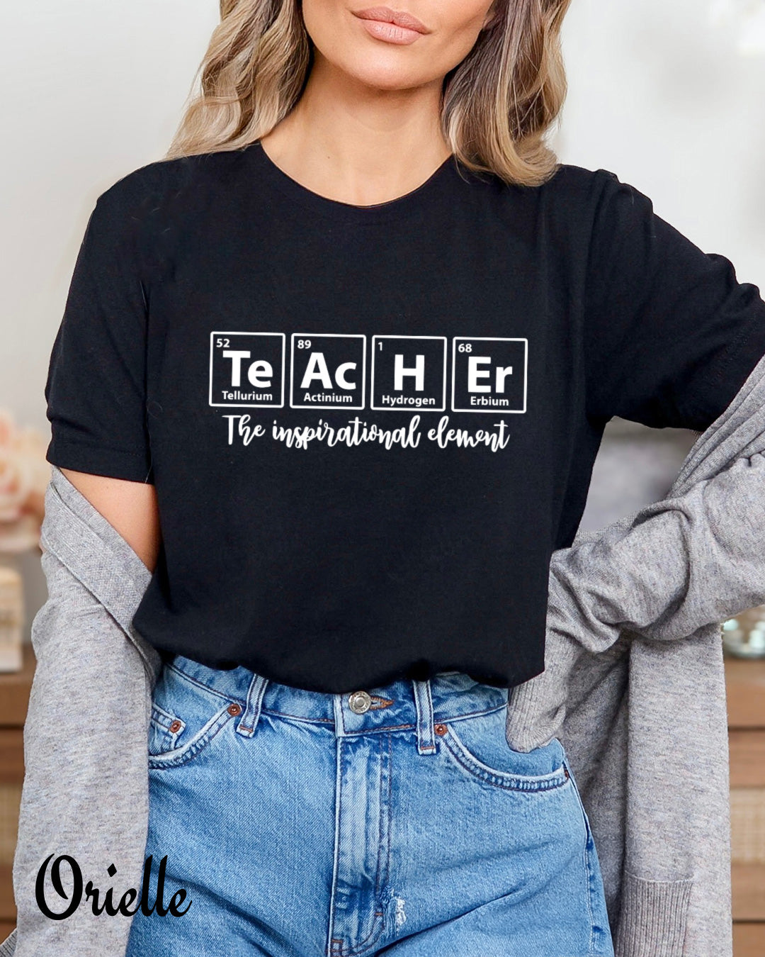 Тениска черна Relaxed Fit Inspirational