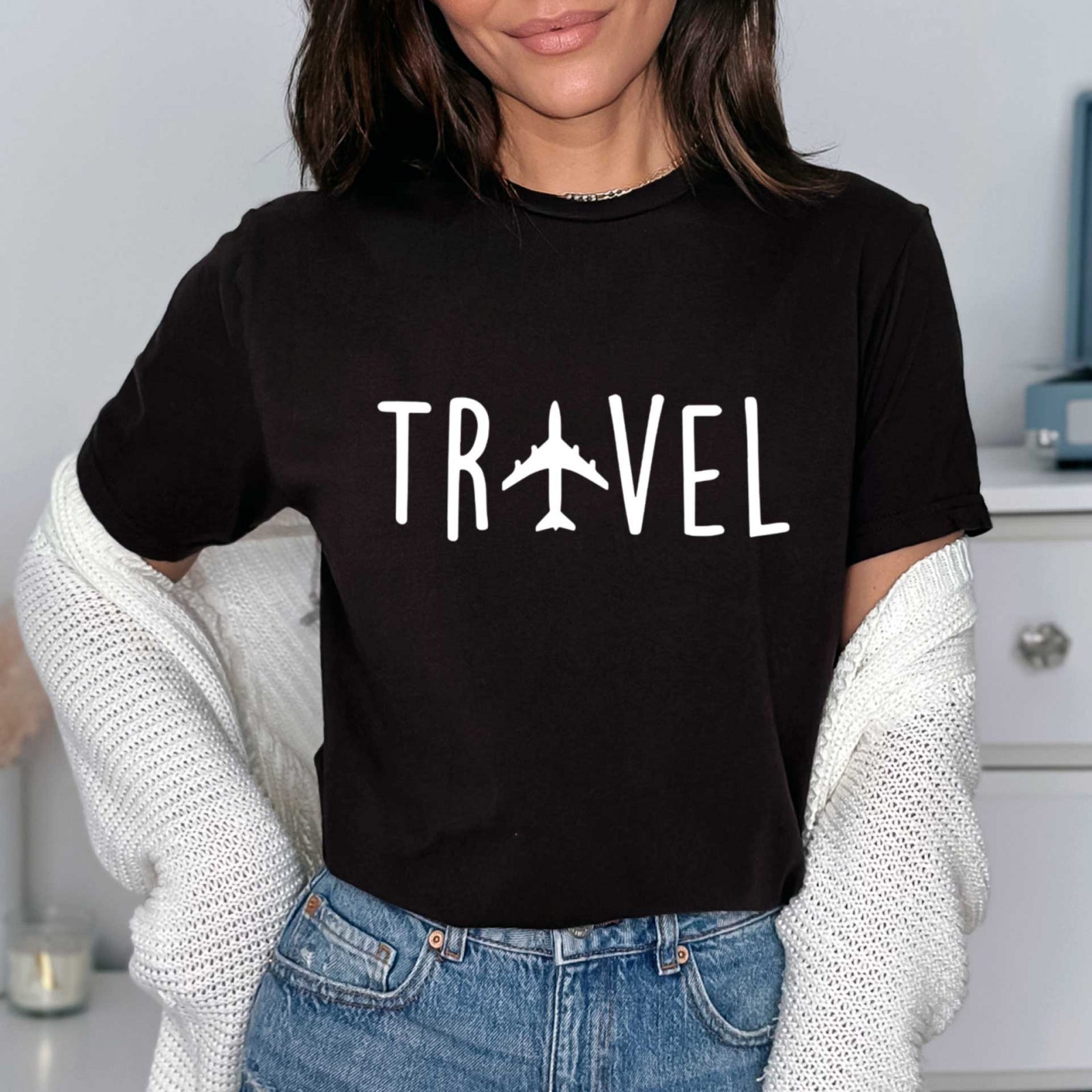 Тениска черна Simply Travel