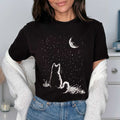 Тениска черна Midnight Cat