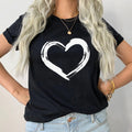Тениска черна Big Heart