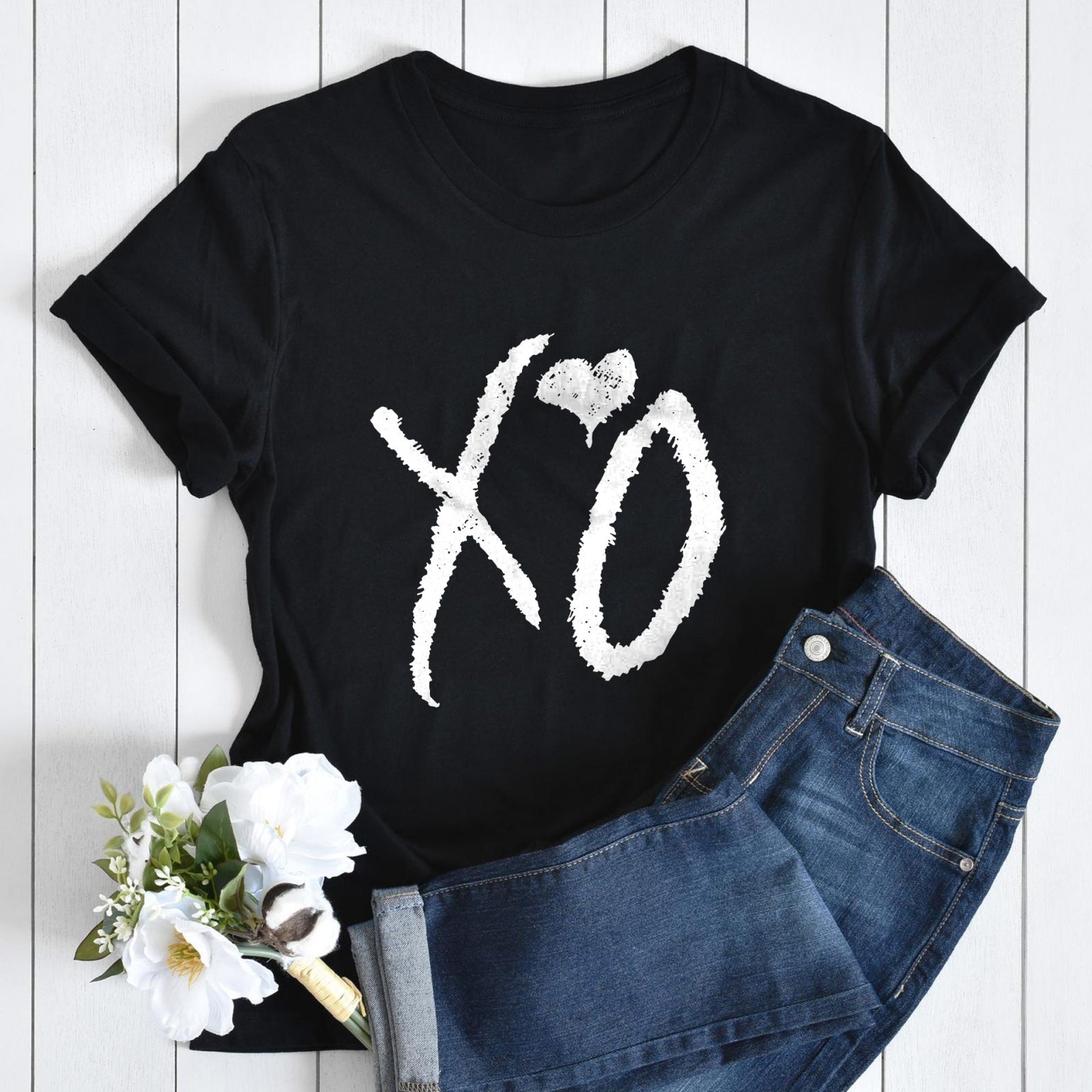 Тениска черна XO