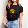 Тениска черна Sunflower
