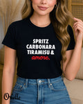 Тениска черна Spritz and Amore
