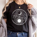 Тениска черна Yin Yang