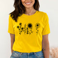 Тениска Relaxed Fit Black Flowers