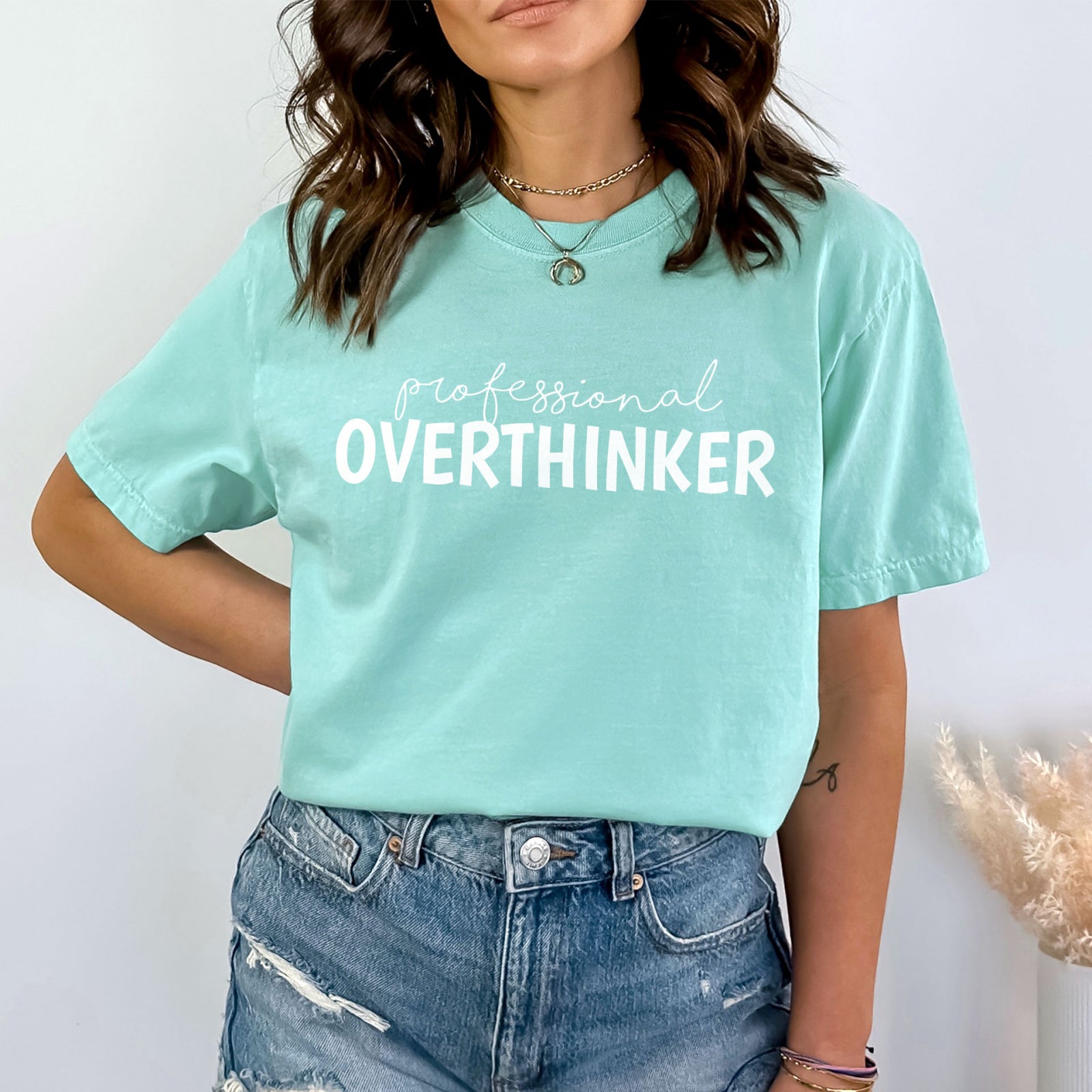 Тениска Relaxed Fit Overthinker
