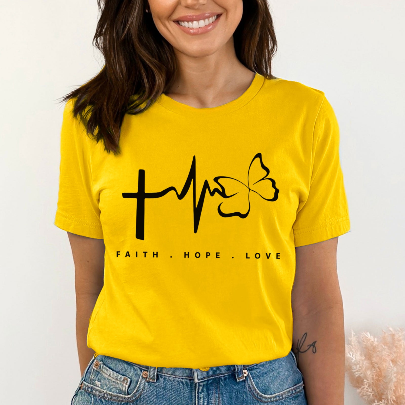 Тениска Relaxed Fit Faith Love