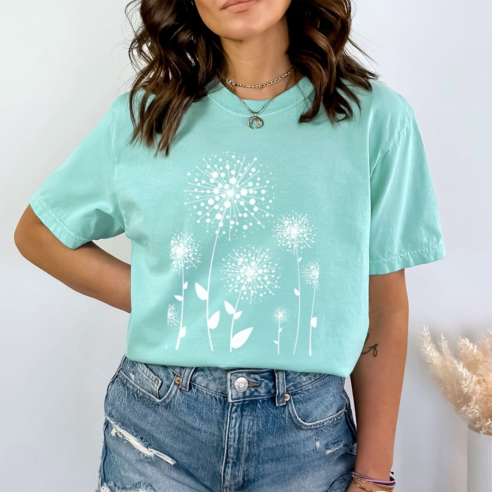 Тениска Relaxed Fit Fuzzy Flower