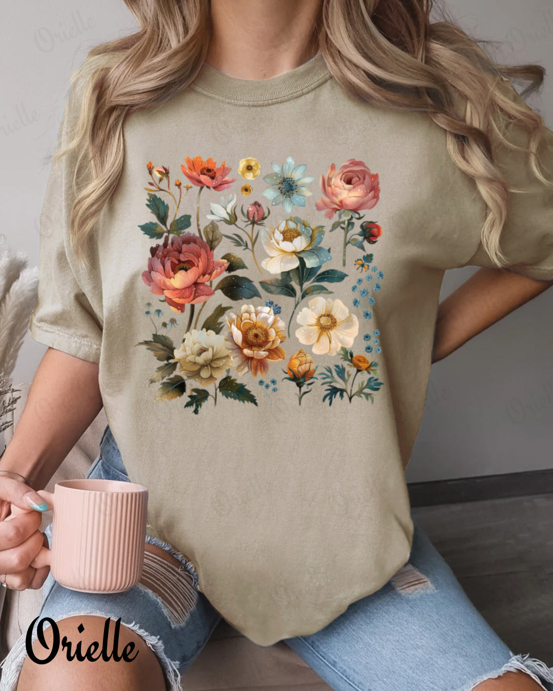 Овърсайз тениска Wild Flora